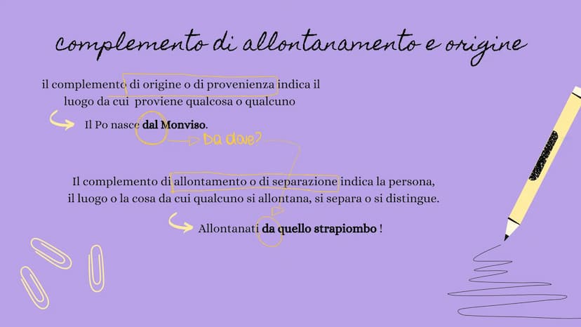 
<p>In questo riepilogo vengono trattati tutti i complementi, ovvero i complementi di agente e efficiente, di causa e di fine, di abbondanza