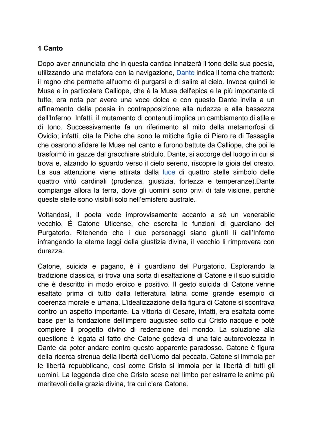 # 1 Canto

Dopo aver annunciato che in questa cantica innalzerà il tono della sua poesia,
utilizzando una metafora con la navigazione, Dante