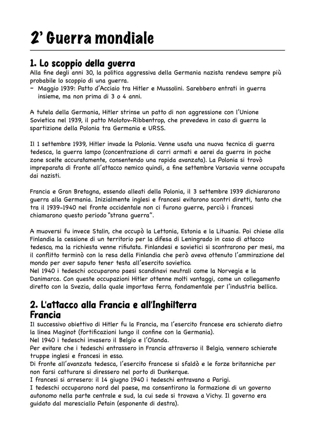 tutta la 2 guerra mondiale