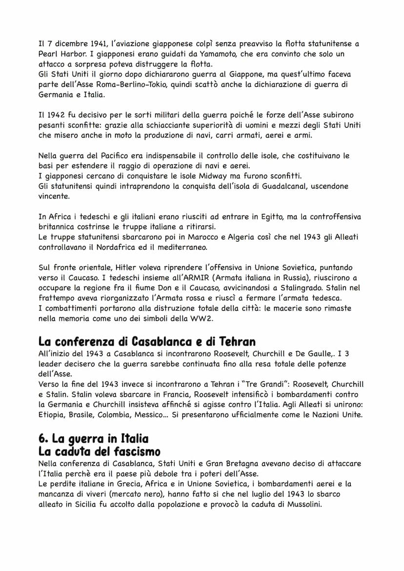 2' Guerra mondiale
1. Lo scoppio della guerra
Alla fine degli anni 30, la politica aggressiva della Germania nazista rendeva sempre più
prob