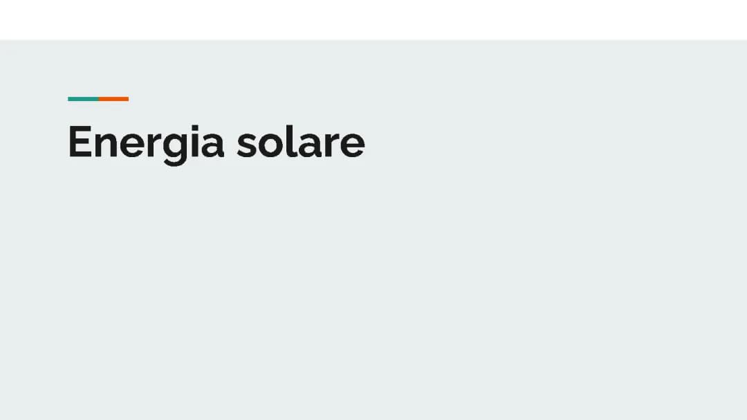 energia solare 