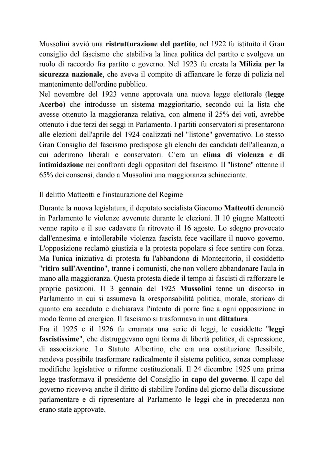 Il fascismo alla conquista del potere
L'Italia in crisi e il ritorno di Giolitti
L'italia del dopoguerra
L'Italia era vincitrice del primo c