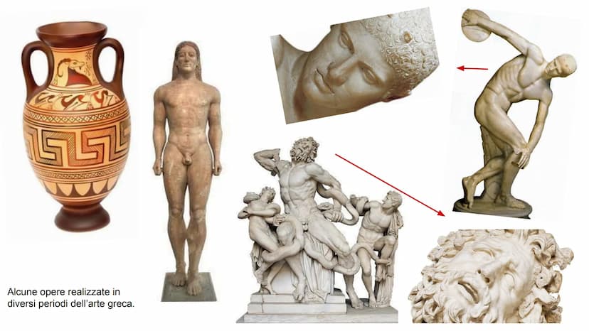 La civiltá greca ha condizionato tutta la storia
dell'arte fino ai nostri giorni.
A loro dobbiamo anche la nascita del pensiero
scientifico 