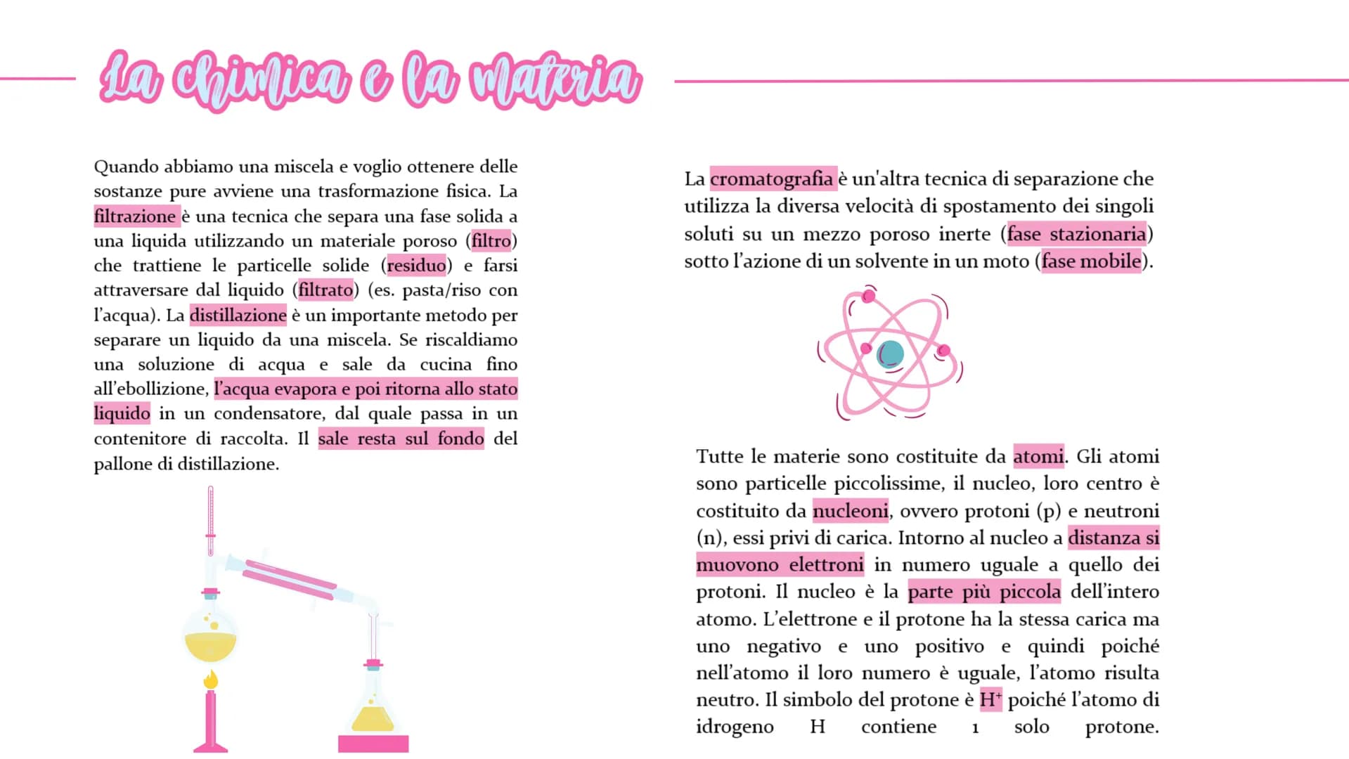 da chinfica e la cateria
La chimica studia le trasformazioni chimiche queste
trasformazioni modificano la natura stessa della
materia che le