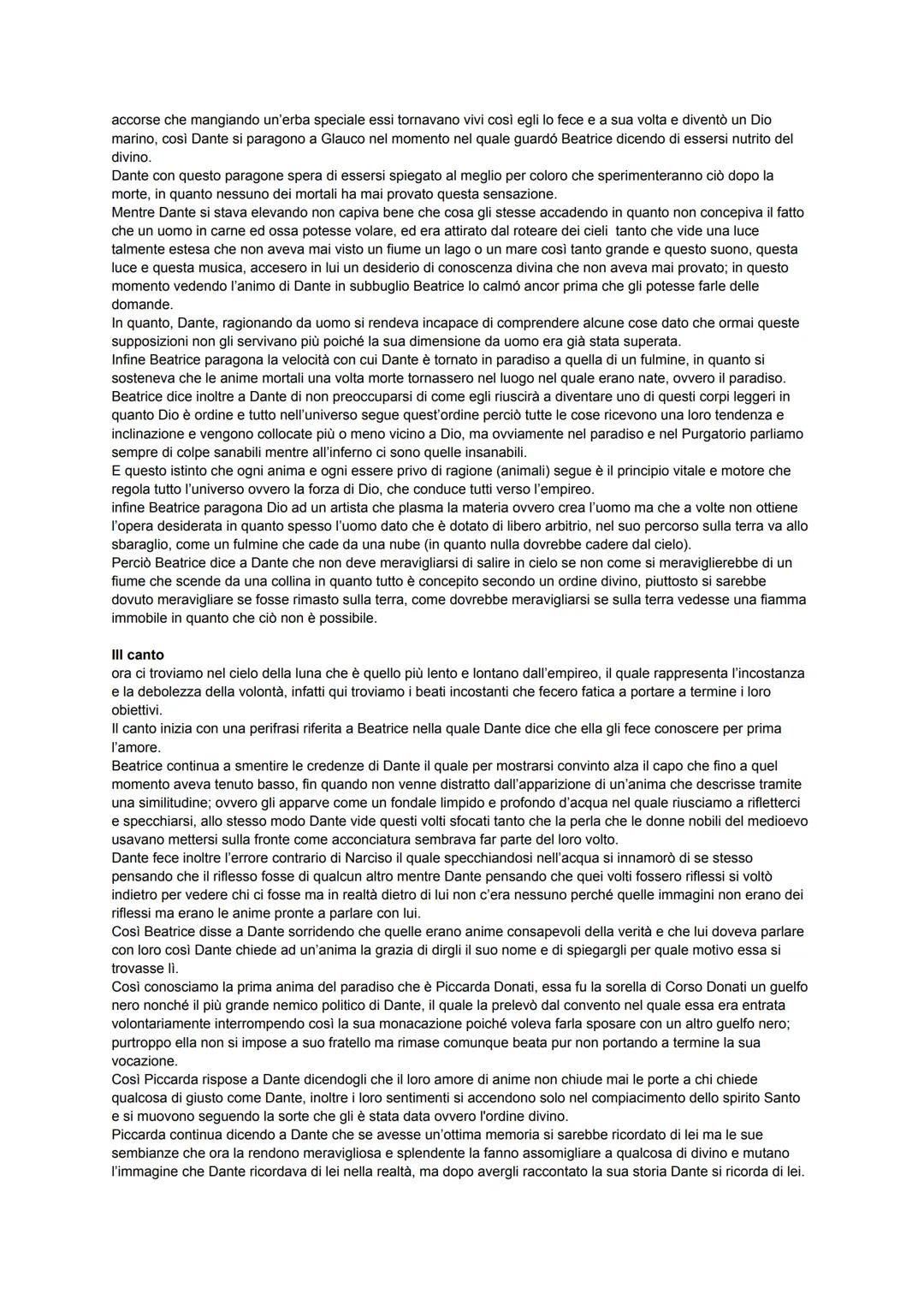 ITALIANO
DANTE IL PARADISO
Il paradiso è la terza cantica, è diviso in cieli e il linguaggio è più elevato, dopo il purgatorio c'è il cosidd