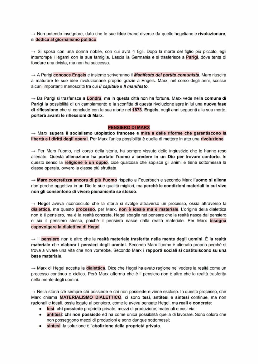 FEUERBACH
Dopo la morte di Hegel, spicca la figura di Feuerbach, colui che fa da collegamento con gli
autori della sinistra hegeliana.
Egli 