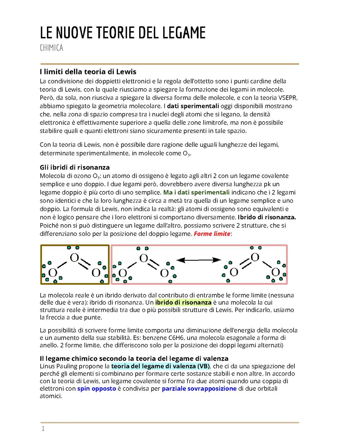 Scopri gli Ibridi di Risonanza e la Geometria Molecolare!