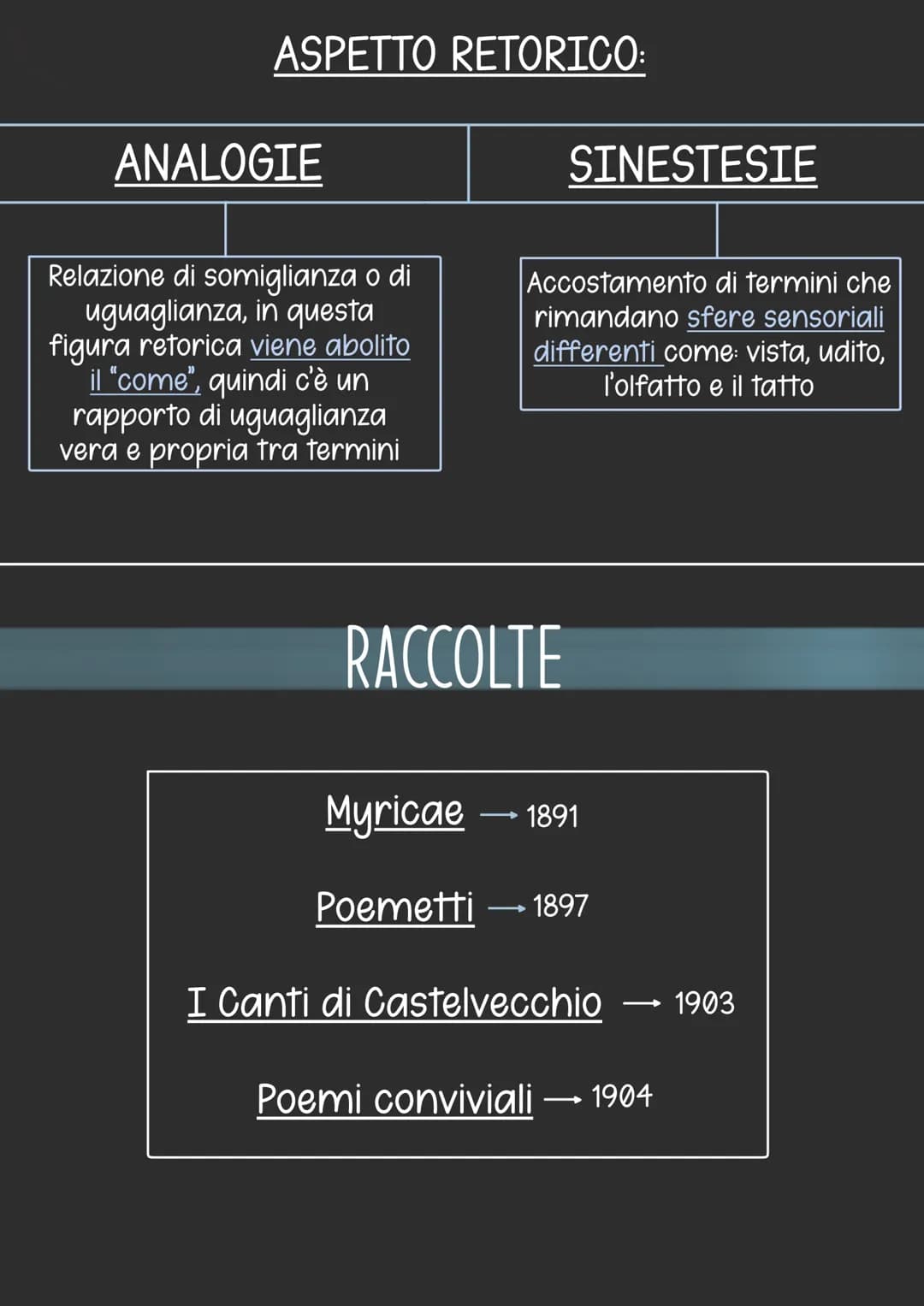 Giovanni Pascoli
< Nasce a San mauro di Romagna nel 1855.
< È il quarto di dieci fratelli e vive per un primo periodo della sua
infanzia pre