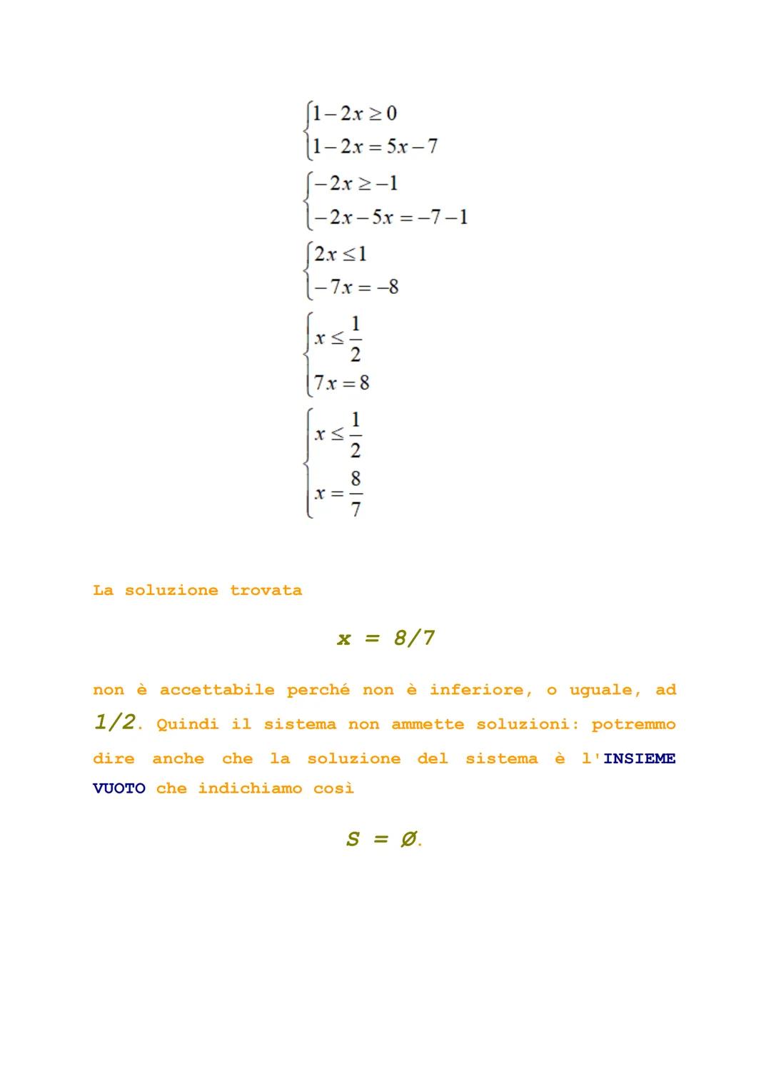 # Equazioni con valore assoluto

Equazioni con valore assoluto sono equazioni che contengono
un'incognita all'interno di un valore assoluto.