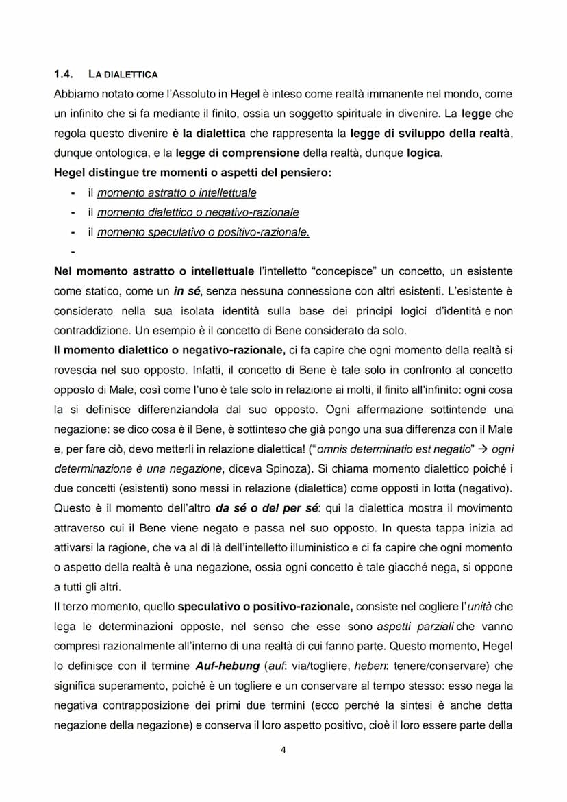 1.1. LE TESI DI FONDO DEL SISTEMA HEGELIANO
Le tesi di fondo del sistema hegeliano sono tre:
FRIEDRICH HEGEL
1) risoluzione del finito nell'