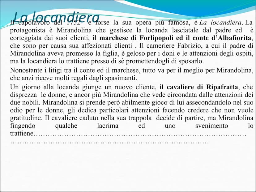 CARLO GOLDONI
Carlo Goldoni nacque a Venezia nel 1707 da una famiglia borghese.
Il padre, medico di professione, era uno spirito ribelle e v
