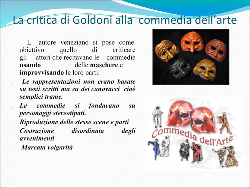 CARLO GOLDONI
Carlo Goldoni nacque a Venezia nel 1707 da una famiglia borghese.
Il padre, medico di professione, era uno spirito ribelle e v