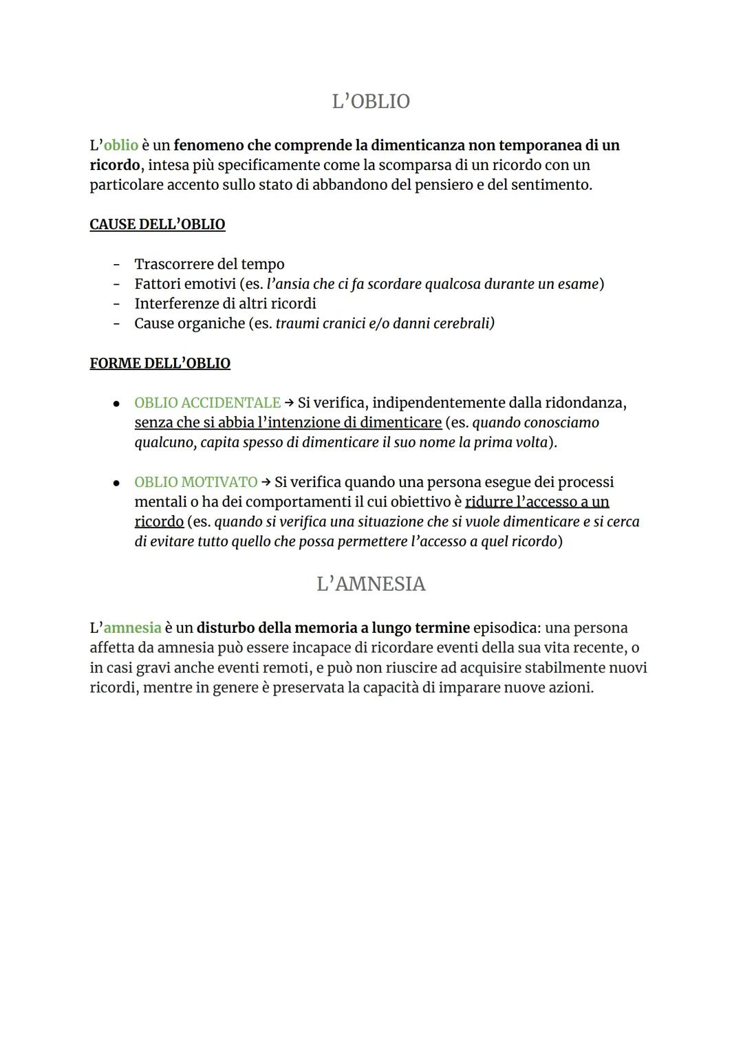 I PROCESSI COGNITIVI: LA PERCEZIONE
La sensazione è il processo secondo il quale un'informazione esterna viene rilevata
dai recettori sensor