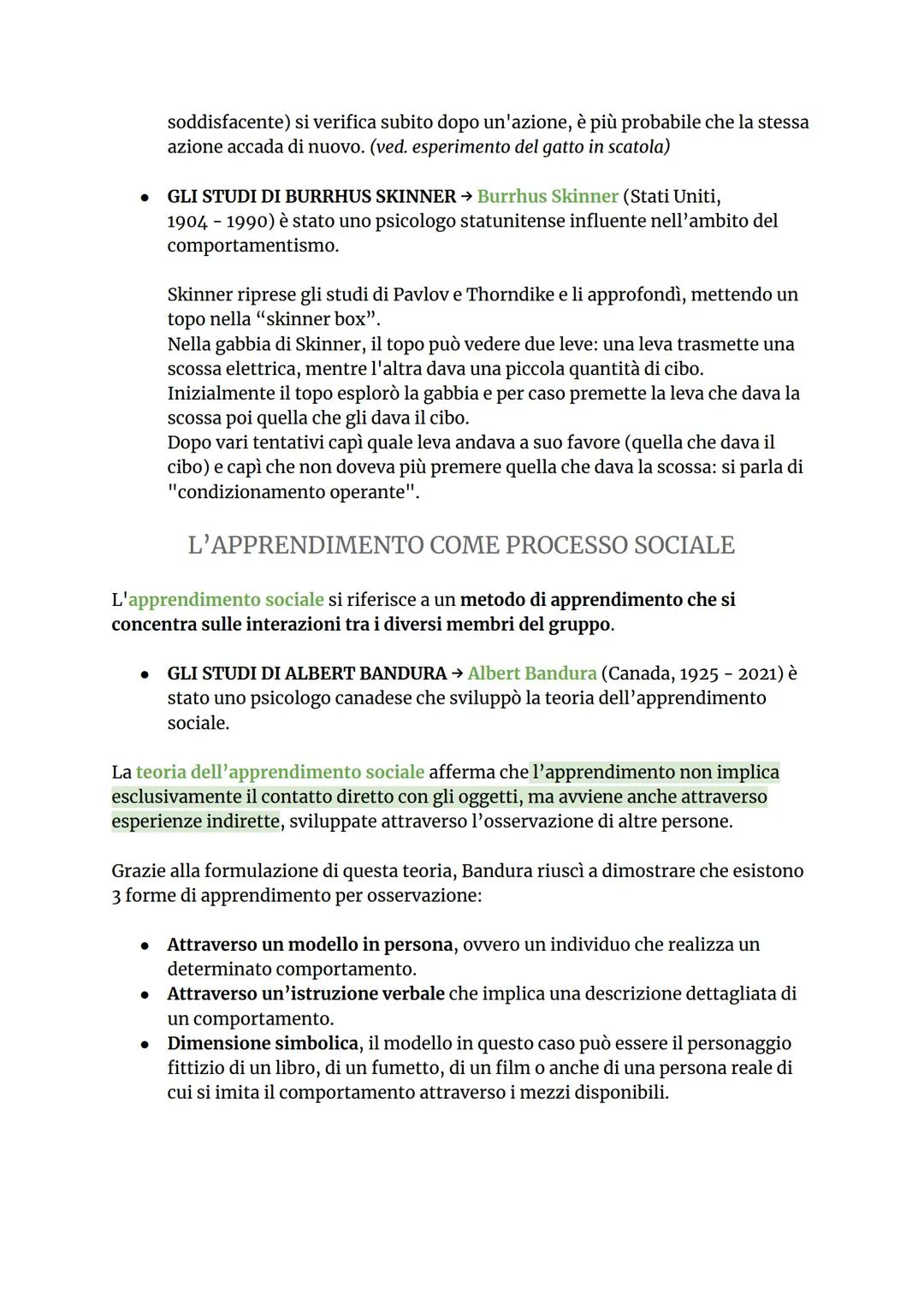 I PROCESSI COGNITIVI: LA PERCEZIONE
La sensazione è il processo secondo il quale un'informazione esterna viene rilevata
dai recettori sensor