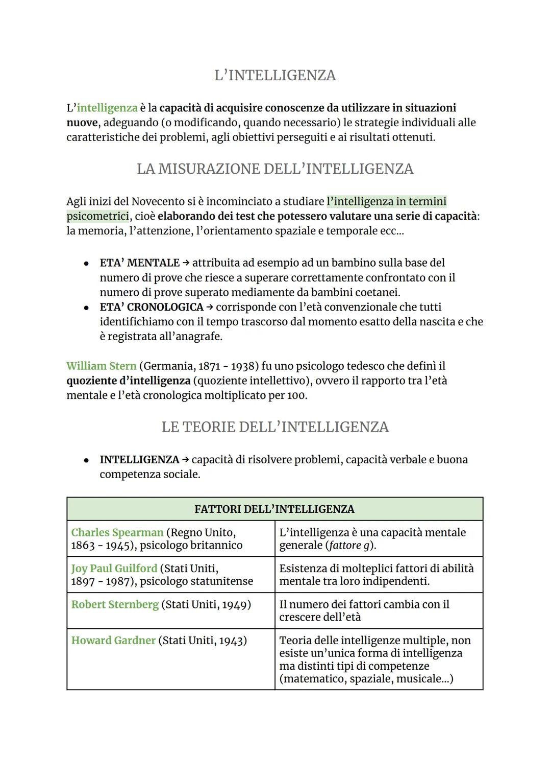 I PROCESSI COGNITIVI: LA PERCEZIONE
La sensazione è il processo secondo il quale un'informazione esterna viene rilevata
dai recettori sensor