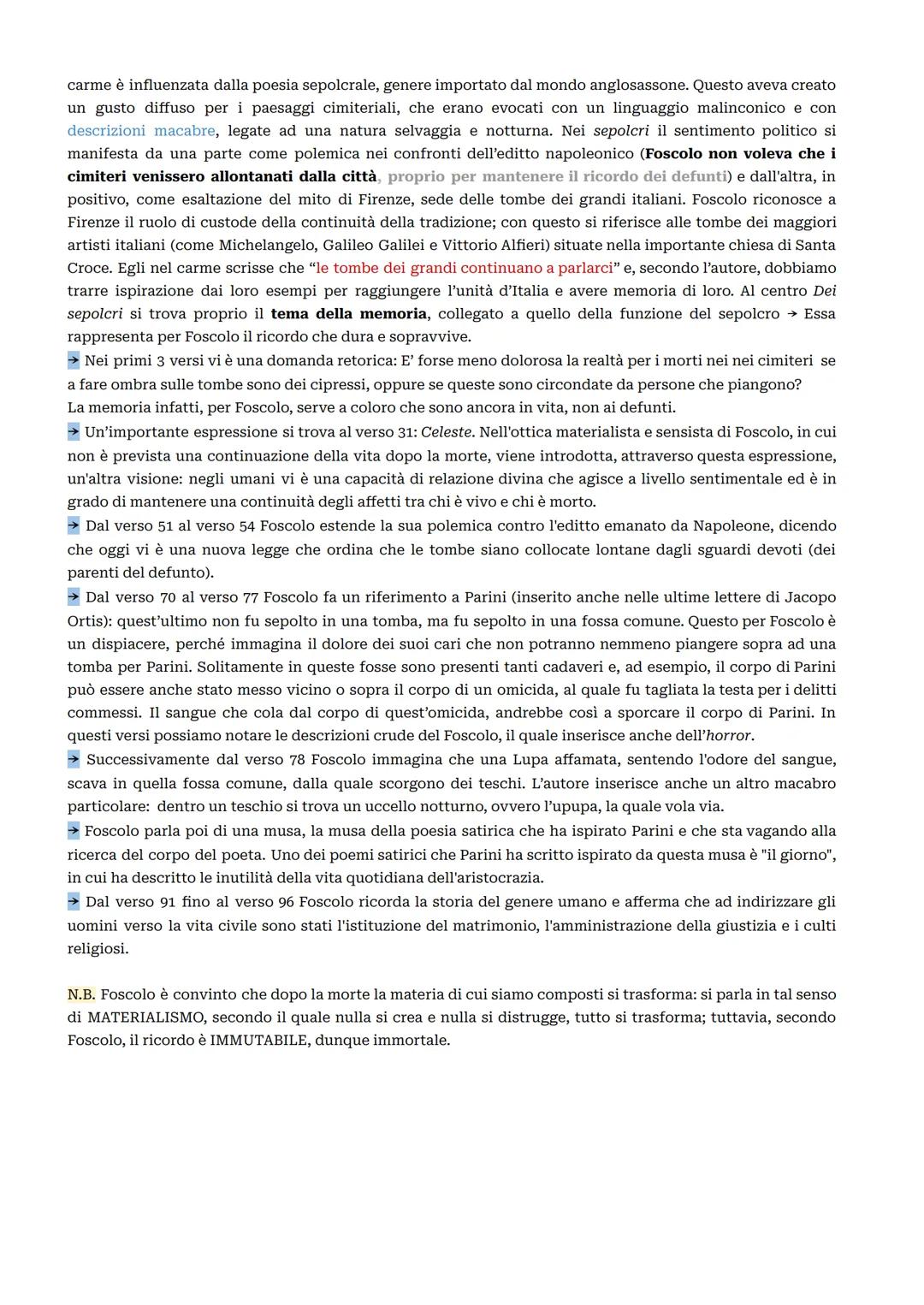 POESIA SEPOLCRALE
Intorno al 700 si diffonde il gusto per il notturno e il sepolcrale. Nasce il fascino per le rovine, segno di una
nostalgi