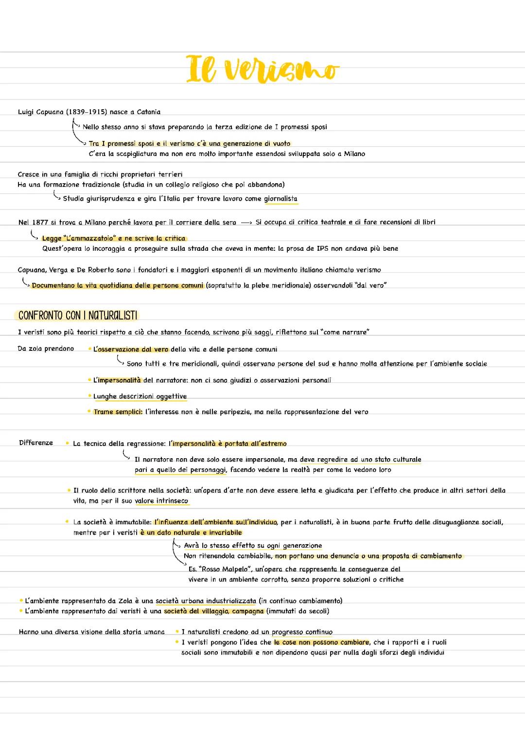 Verismo E Giovanni Verga