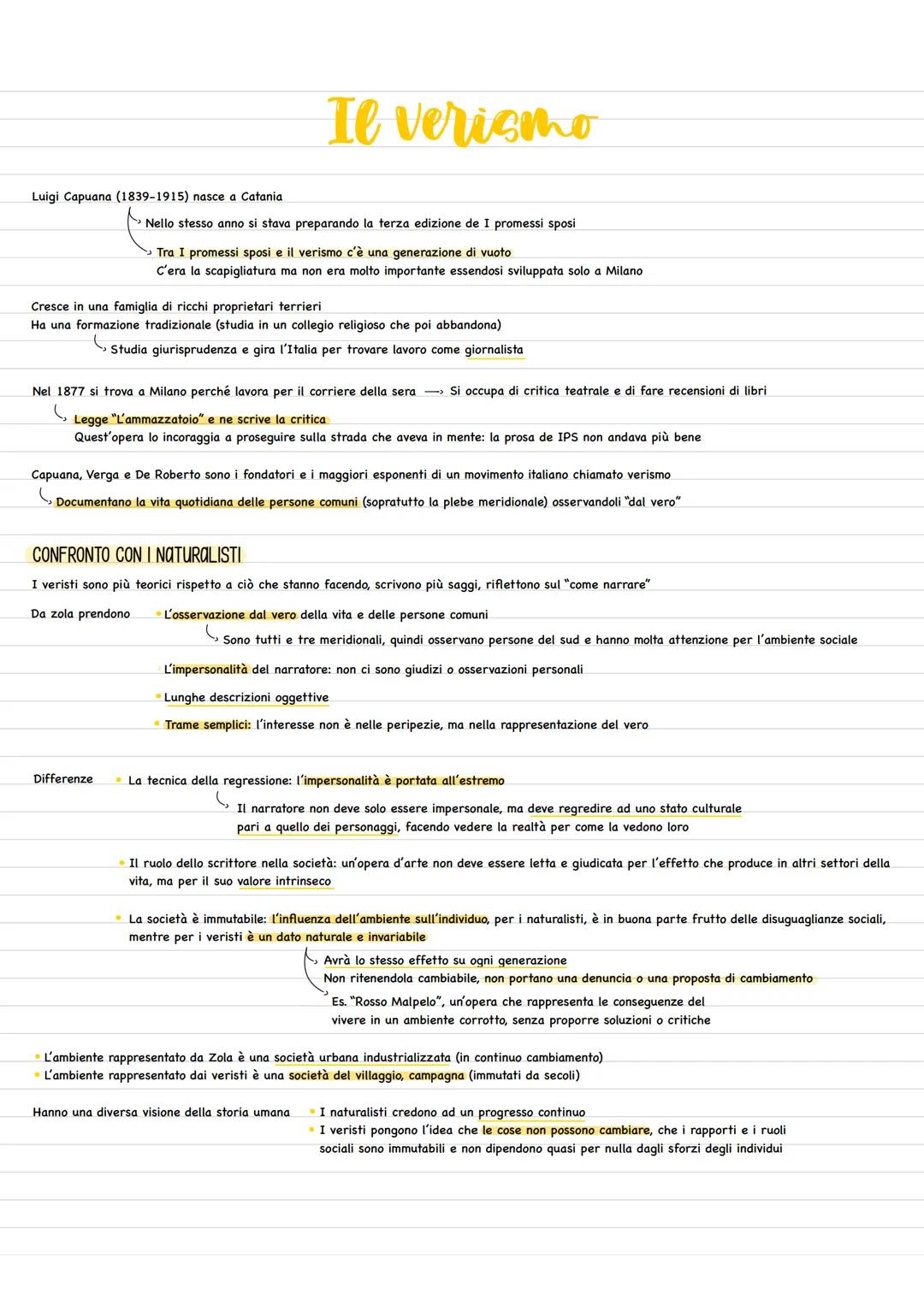 Luigi Capuana (1839-1915) nasce a Catania
Il verismo
Nello stesso anno si stava preparando la terza edizione de I promessi sposi
Tra I prome