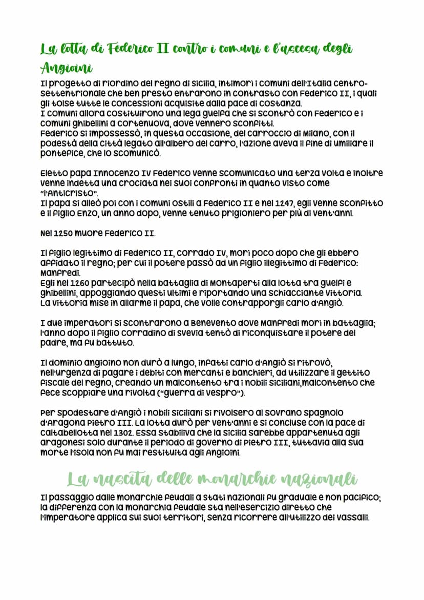 Papato, impero e monarchie
nazionali
L'ultimo scontro tra Papato e Impero
La disputa fra le due massime qutorita politiche
LO Scontro tra pa