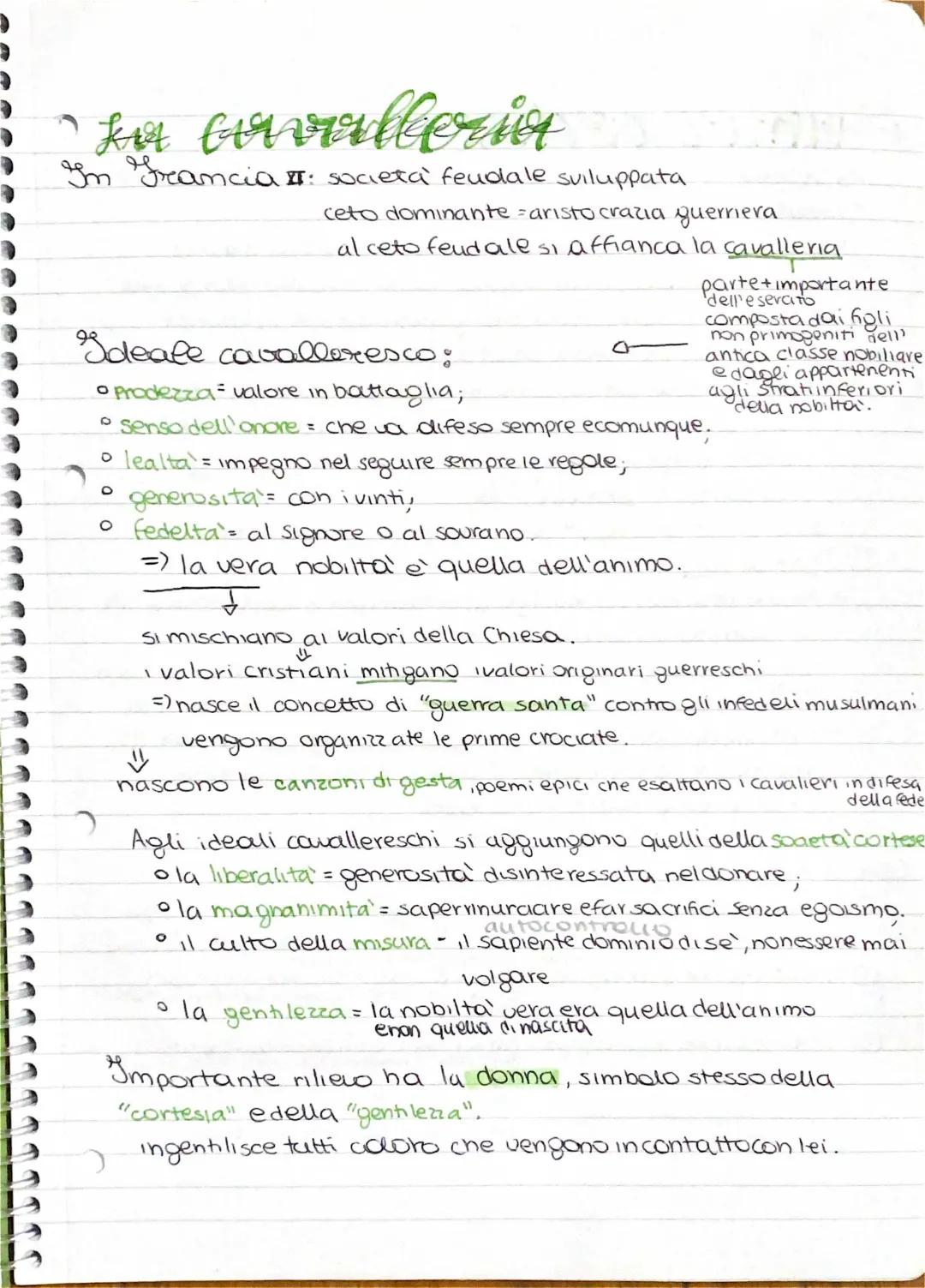 ideali di cavalleria e amor cortese nel XII secolo