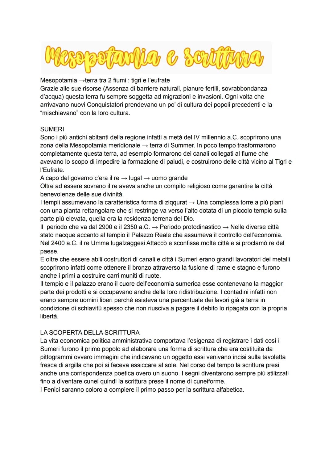 
<p>La Mesopotamia, situata tra i fiumi Tigri e Eufrate, è una terra ricca di risorse naturali. Grazie alla sua assenza di barriere naturali