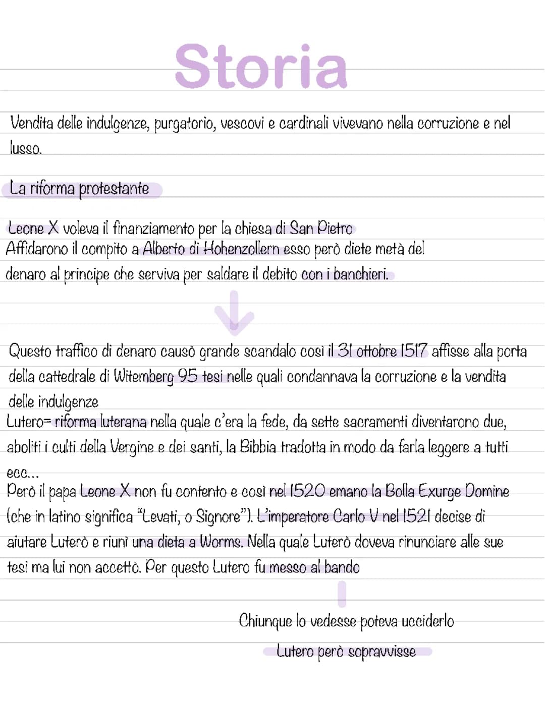La riforma protestante e la chiesa cattolica 