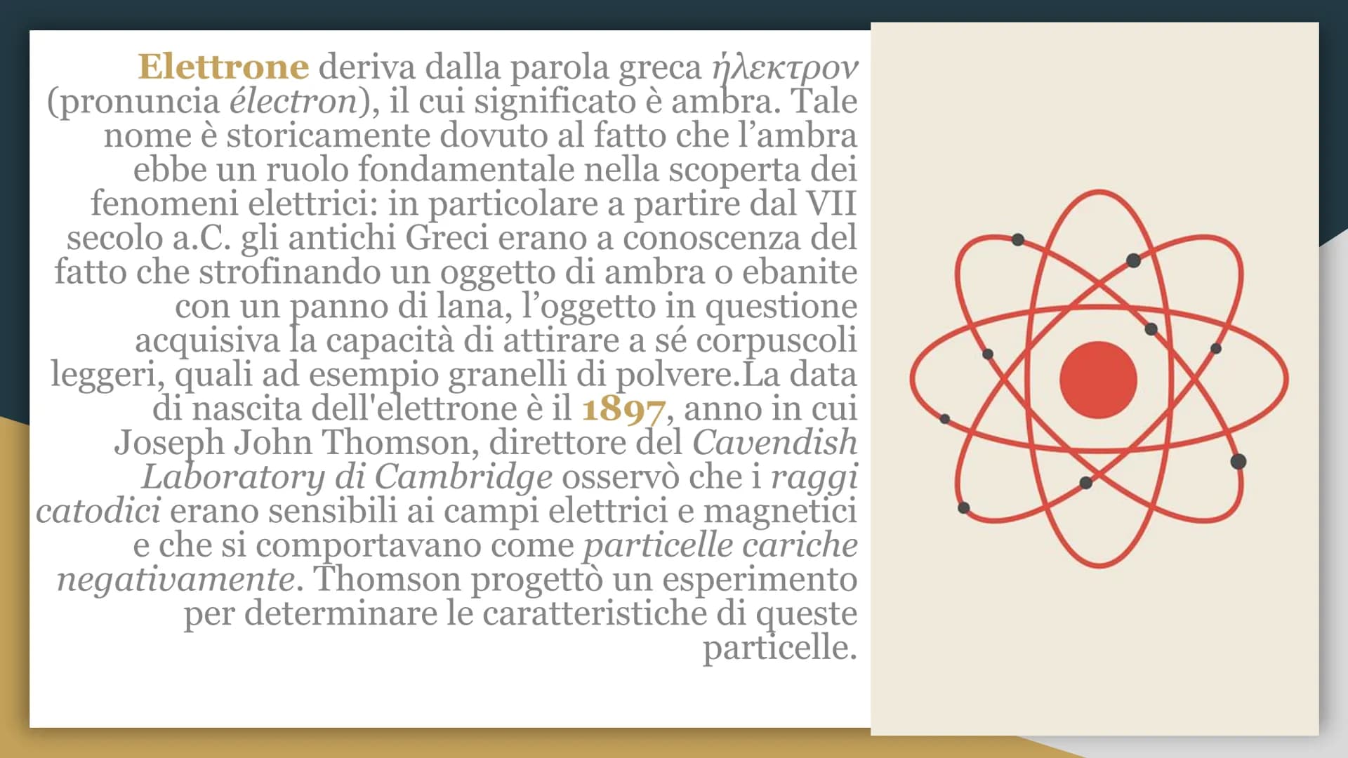 L'evoluzione del
modello atomico
Da Dalton a Bohr Il modello atomico a cui oggi ci riferiamo è
l'ultima tappa di diverse ipotesi che sono st