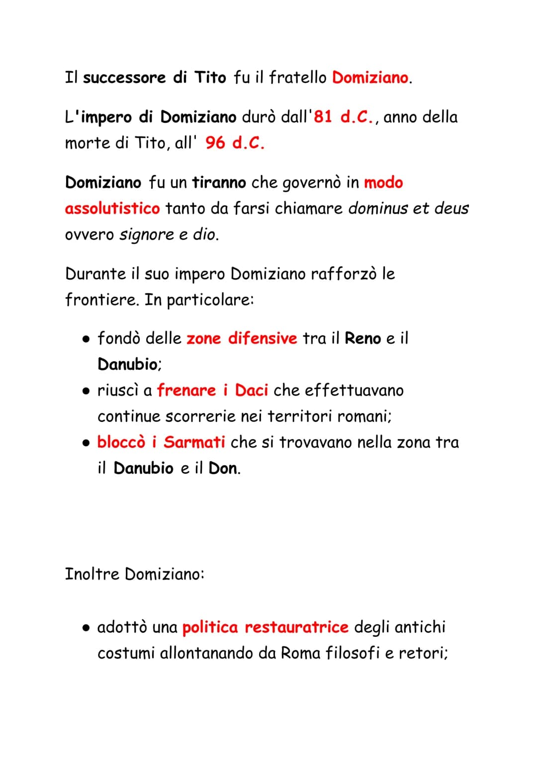 La Dinastia Flavia
Nerone non aveva figli, quindi alla sua morte venne a
mancare un legittimo successore.
La mancanza di un successore portò