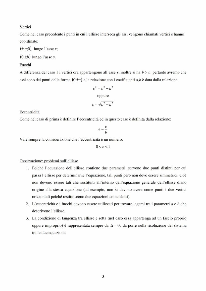 Ellisse ed iperbole
Ellisse
Definizione: si definisce ellisse il luogo geometrico dei punti del piano per i quali è costante la
somma delle 