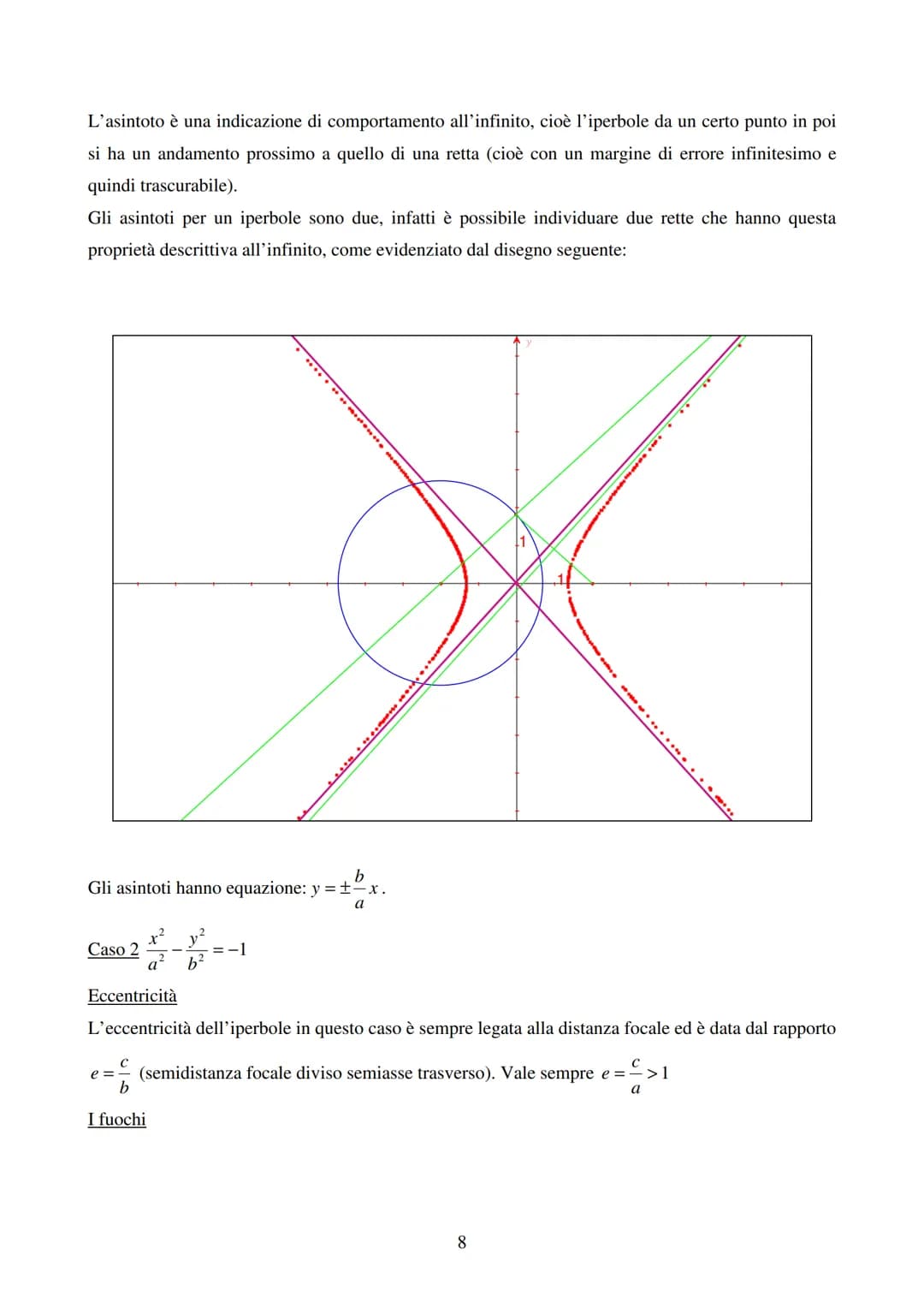 Ellisse ed iperbole
Ellisse
Definizione: si definisce ellisse il luogo geometrico dei punti del piano per i quali è costante la
somma delle 