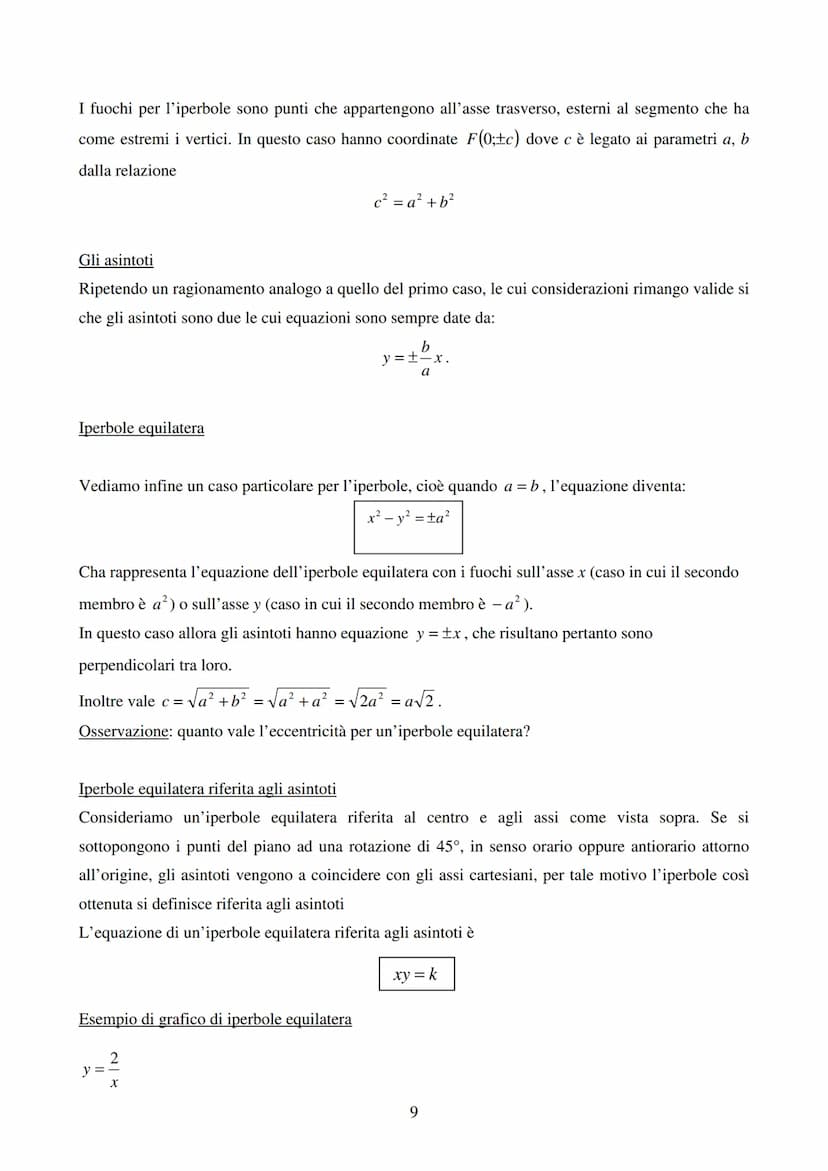 Ellisse ed iperbole
Ellisse
Definizione: si definisce ellisse il luogo geometrico dei punti del piano per i quali è costante la
somma delle 