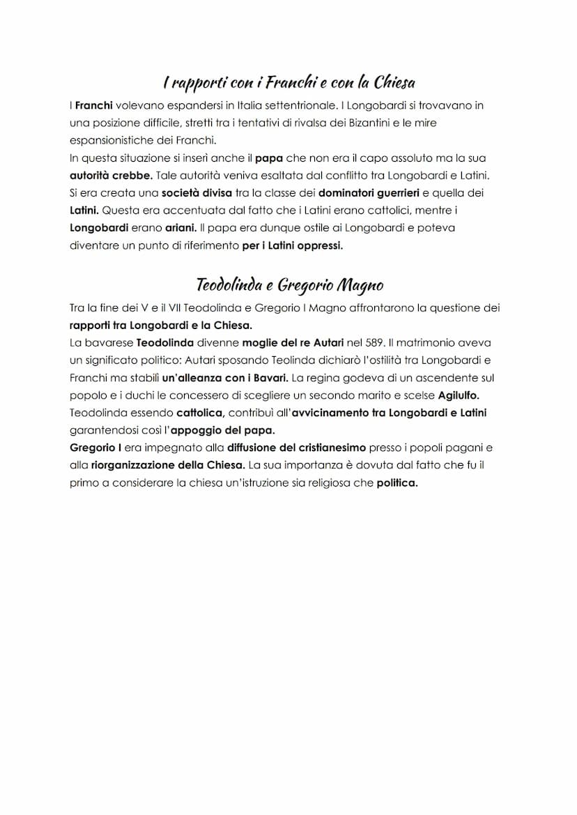 L'ultima invasione
germanica
Le origini dei Longobardi
I Longobardi furono l'ultimo popolo di stirpe germanica a invadere l'Italia. Erano
or