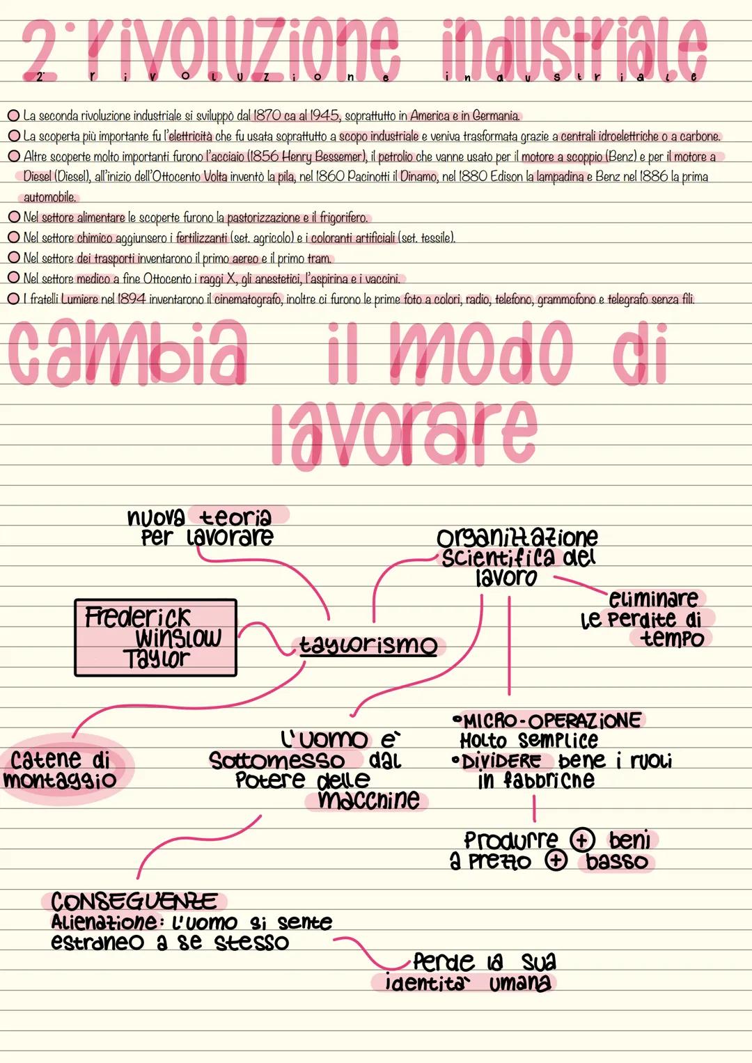 2°rivoluzione industriale
O La seconda rivoluzione industriale si sviluppò dal 1870 ca al 1945, soprattutto in America e in Germania.
O La s