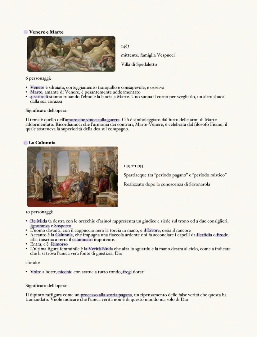 Biografia
Sandro Botticelli
Nasce nel 1445 a Firenze. Era figlio di un conciatori di pelli e fratello di un
abile orafo, a quest'ultimo deve