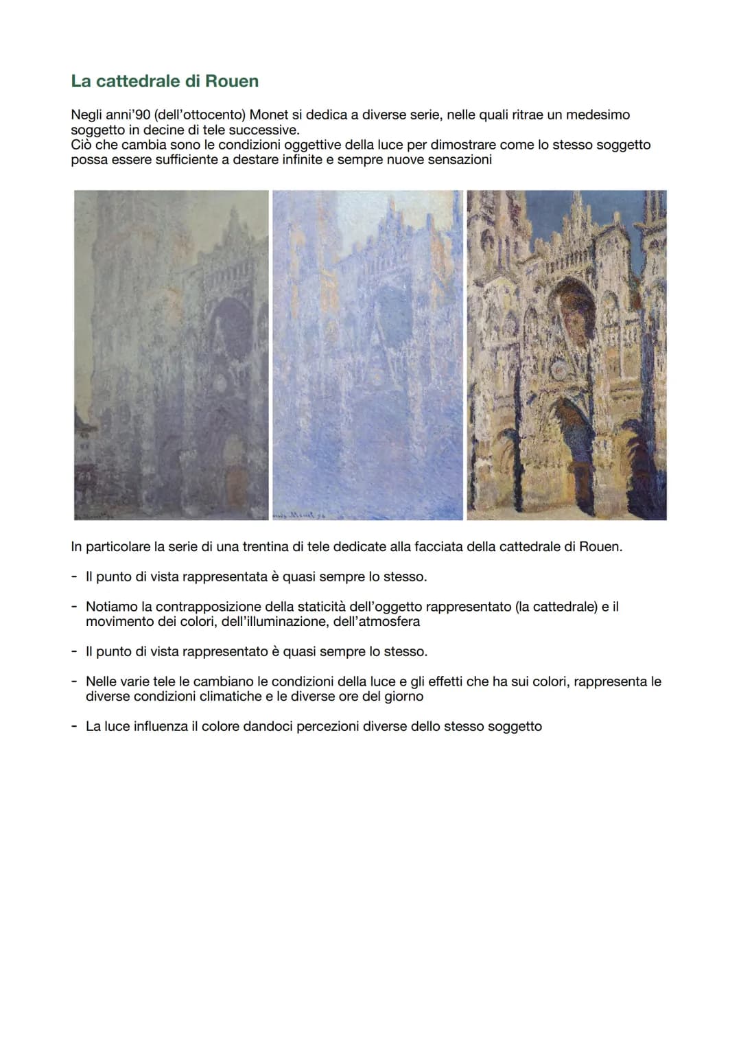 Impressionismo
movimento pittorico nato in Francia nella seconda metà del 19esimo secolo.
Claude Monet è l'autore del dipinto "Impression, s