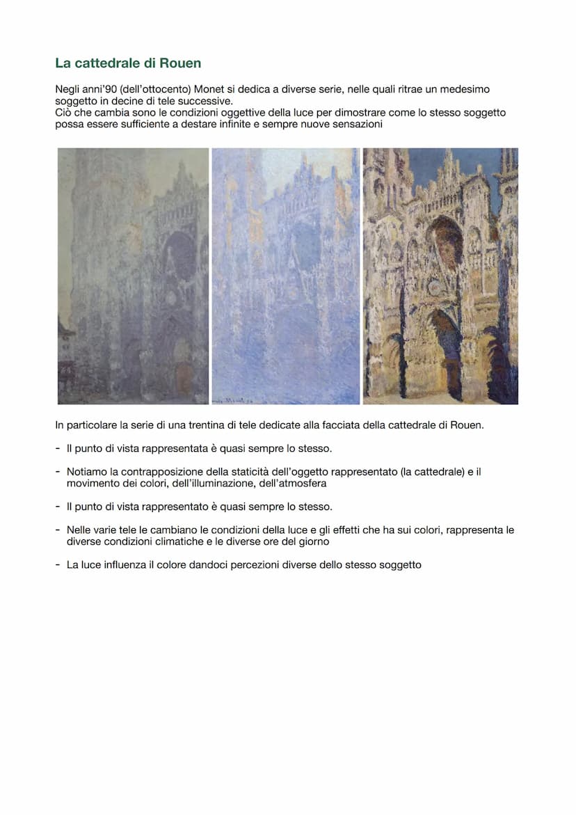 Impressionismo
movimento pittorico nato in Francia nella seconda metà del 19esimo secolo.
Claude Monet è l'autore del dipinto "Impression, s