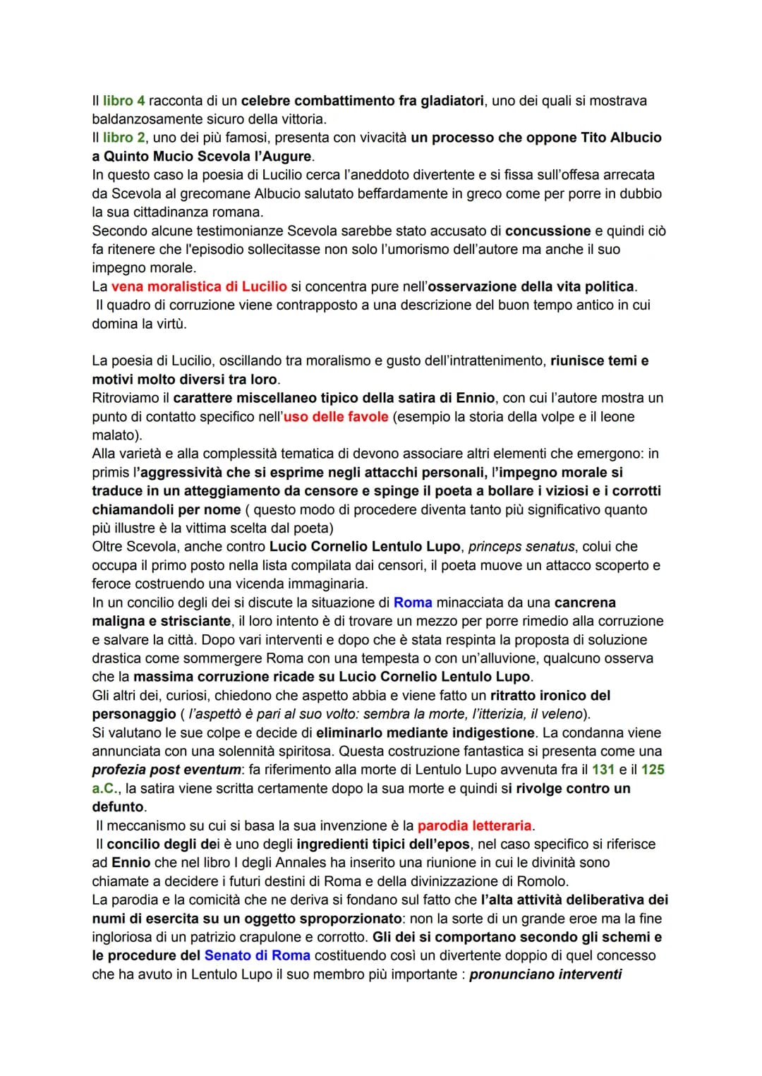 Lucilio
Gaio Lucilio nasce a Suessa Aurunca, città del Lazio al confine con la Campania, da una
famiglia nobile appartenente al ceto equestr