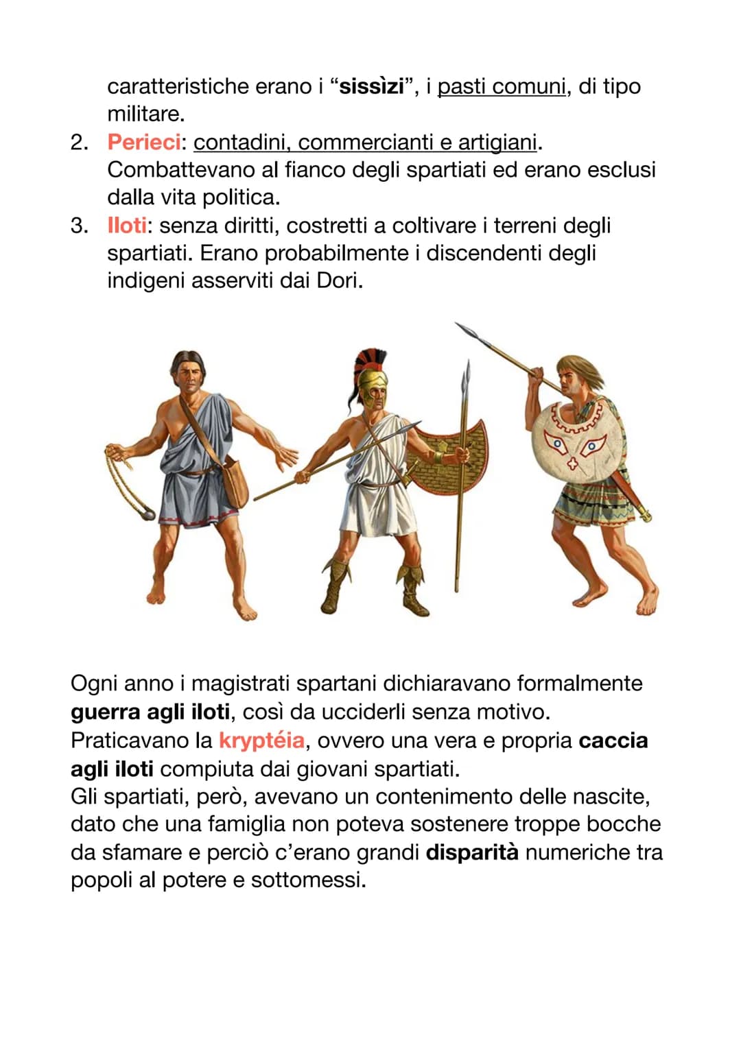 SPARTA
Sparta aveva un'aristocrazia militare: nella politica
contavano i soldati. Fu sempre con un attaccamento
conservatorio: non aperto ad