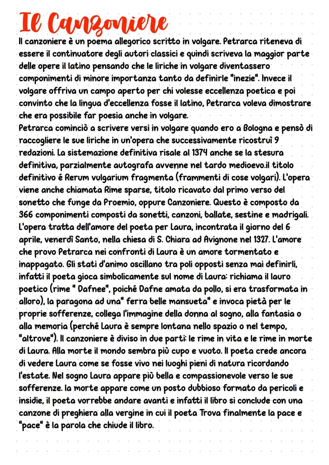 Francesco Petrarca
Come Dante e Boccaccio, francesco Petrarca sarà uno dei massimi esponenti
della letteratura italiana. Viene considerato u