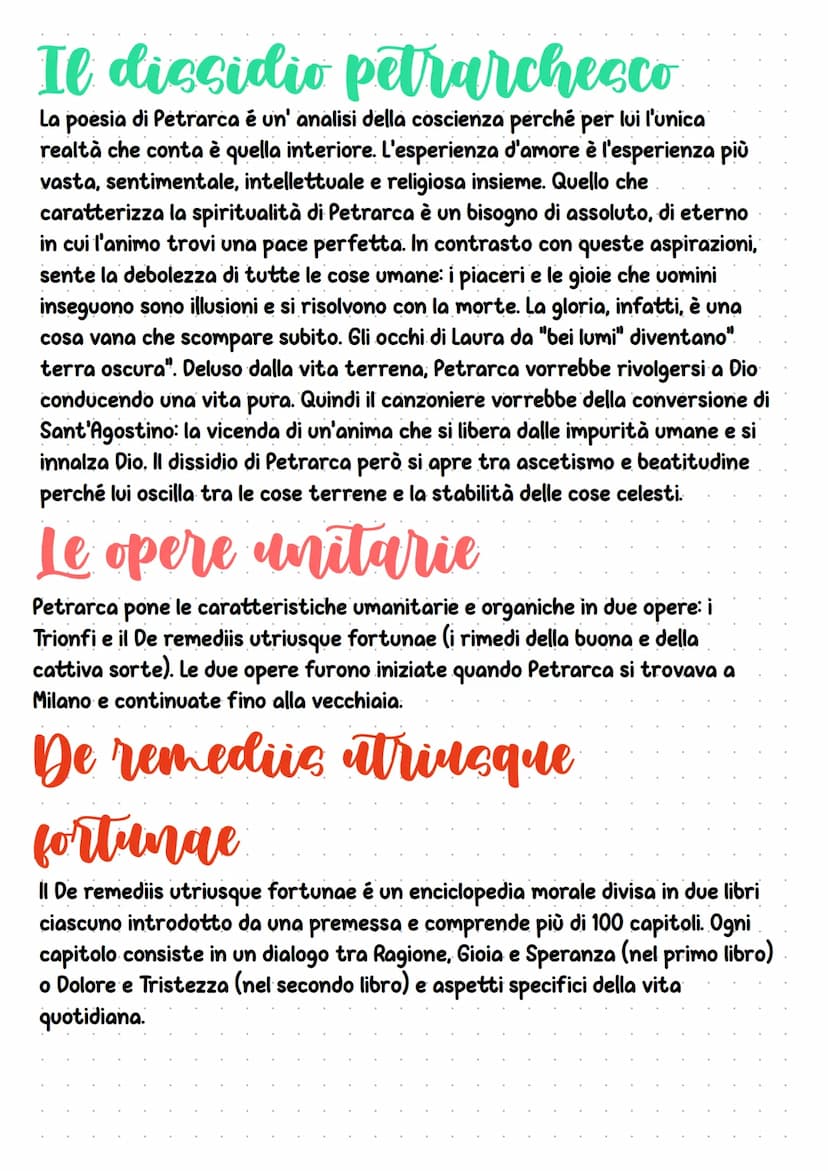 Francesco Petrarca
Come Dante e Boccaccio, francesco Petrarca sarà uno dei massimi esponenti
della letteratura italiana. Viene considerato u