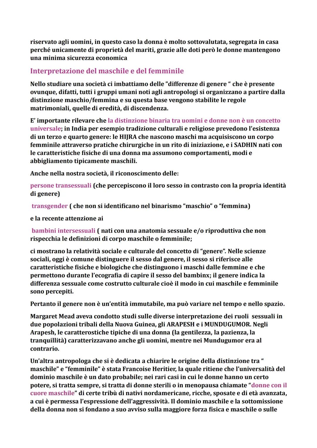 La Parentela
Le relazioni di parentela sono un fenomeno universale perché in tutte le società umane
le persone sono legate da vincoli che tr