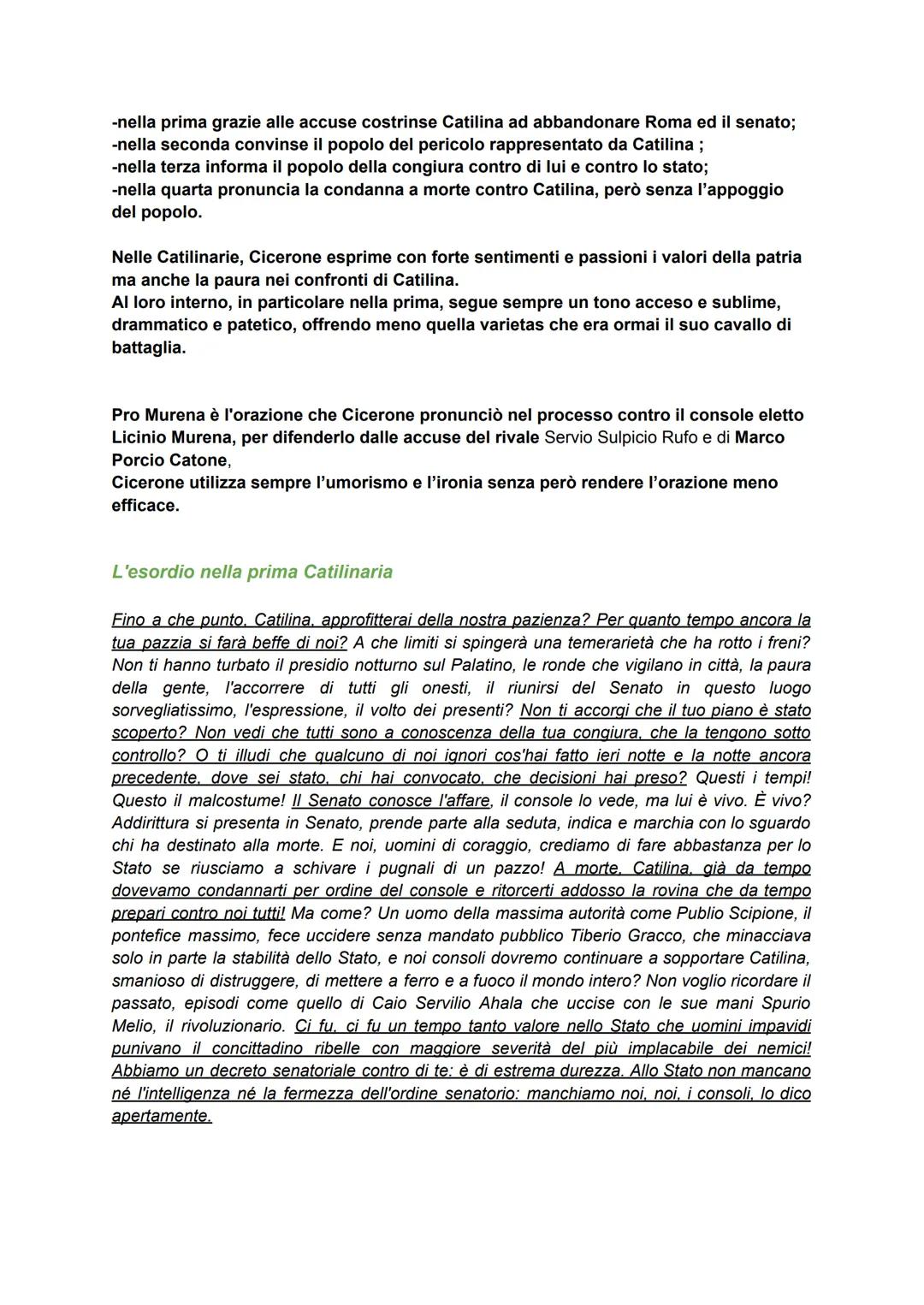 Latino
Cicerone
La vita:
Marco Tullio Cicerone (Marcus Tullius Cicero in latino) nasce il 3 gennaio del 106 a.C. a
Ponte Olmo, in Italia, a 