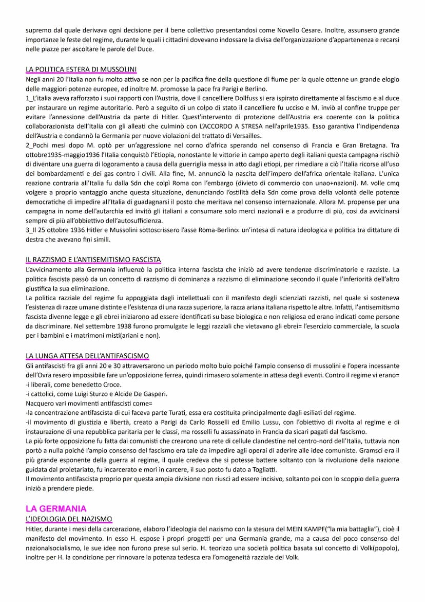I REGIMI TOTALITARI
DEFINIZIONE DI TOTALITARISMO
Il concetto di totalitarismo nacque in Italia con l'avvento di Mussolini, inizialmente usat