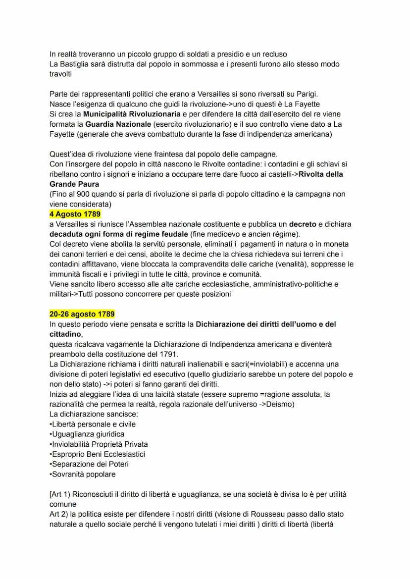 Rivoluzione cambiamento radicale di una situazione preesistente che muta in modo
permanente e definitivo.
Per quanto riguarda le più famose 