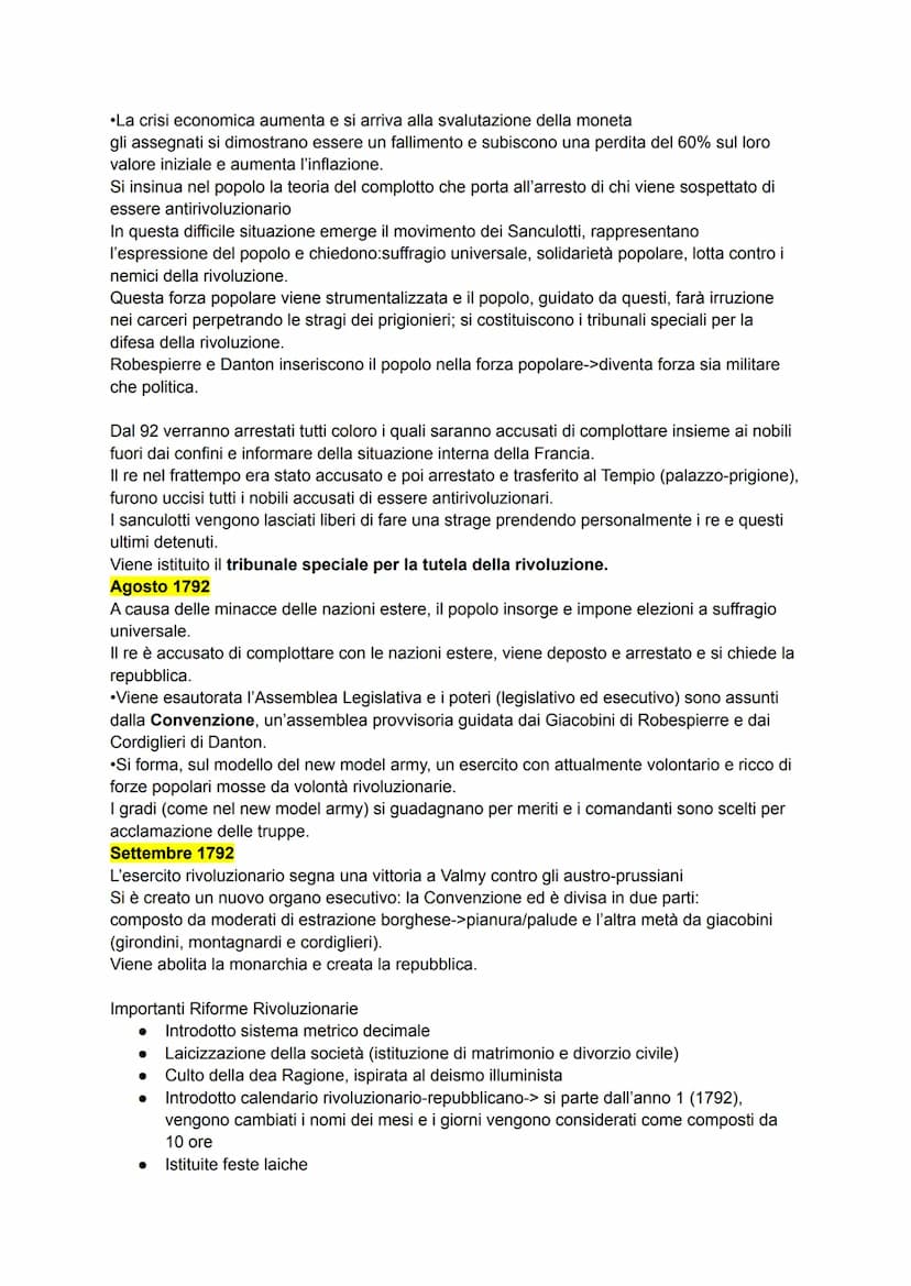 Rivoluzione cambiamento radicale di una situazione preesistente che muta in modo
permanente e definitivo.
Per quanto riguarda le più famose 