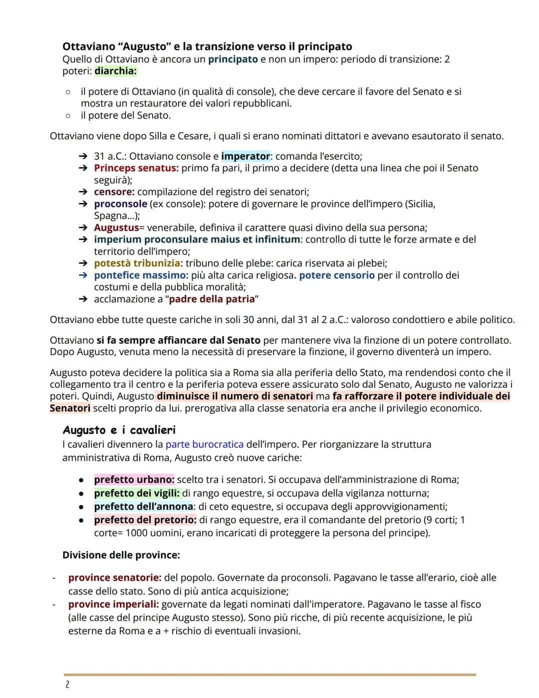 Dalla repubblica all'impero
L'ETÀ DI AUGUSTO
MATERIA: STORIA
Antonio e l'eredità di Cesare
60 a.C.: primo triumvirato: patto "segreto", di t