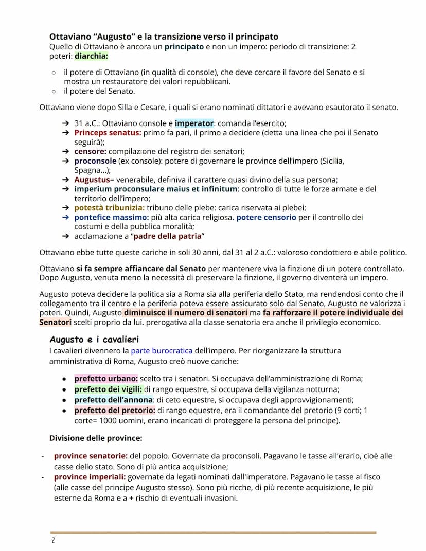 Dalla repubblica all'impero
L'ETÀ DI AUGUSTO
MATERIA: STORIA
Antonio e l'eredità di Cesare
60 a.C.: primo triumvirato: patto "segreto", di t
