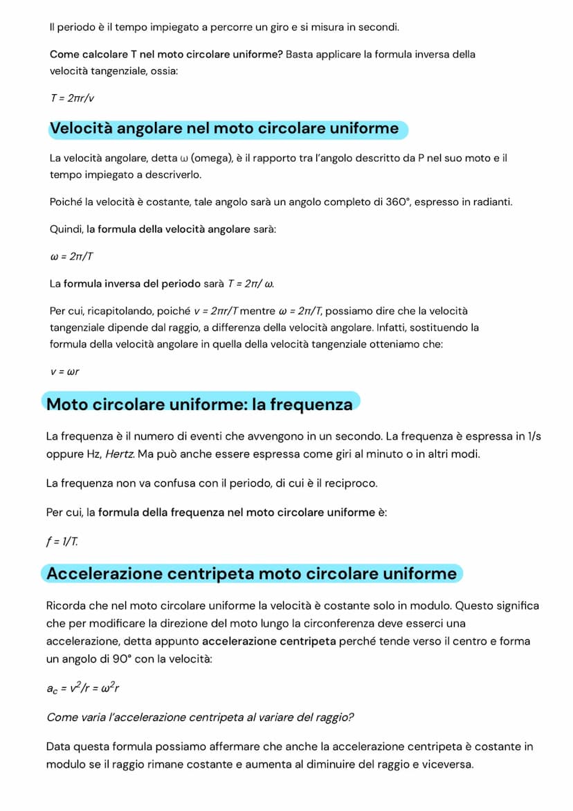 Moto circolare uniforme
Nel MUC, Moto Circolare Uniforme, un corpo si muove lungo una circonferenza a
velocità costante in modulo, ma non in
