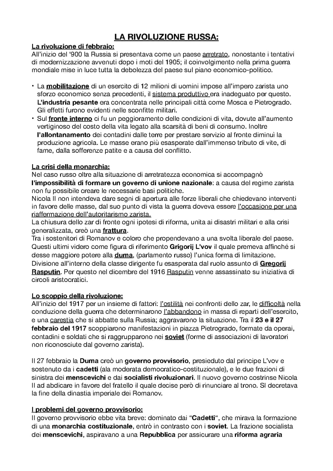 La rivoluzione russa- lo Stalinismo