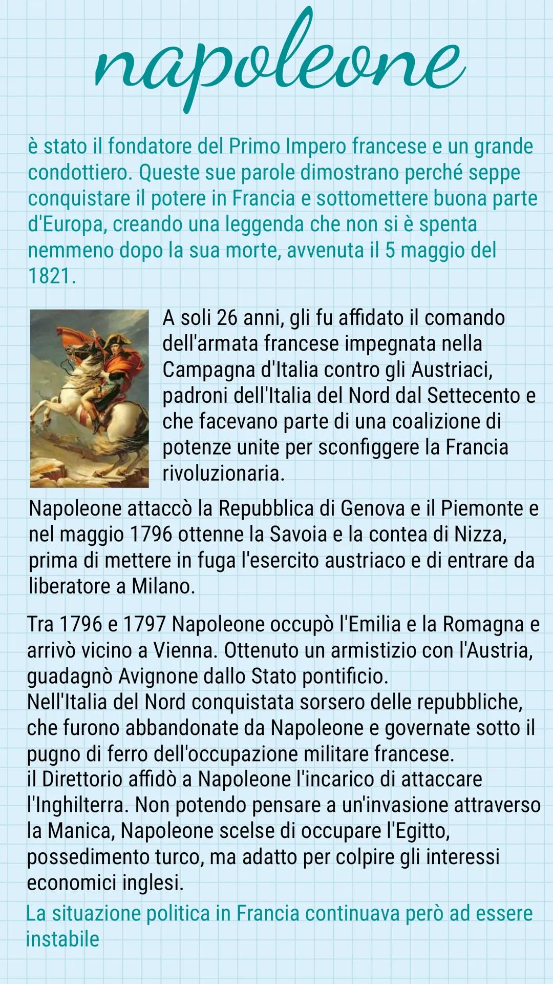 La Vita di Napoleone Bonaparte